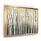 Designart - Golden Birch Forest I - Landscapes Canvas in Gold Frame